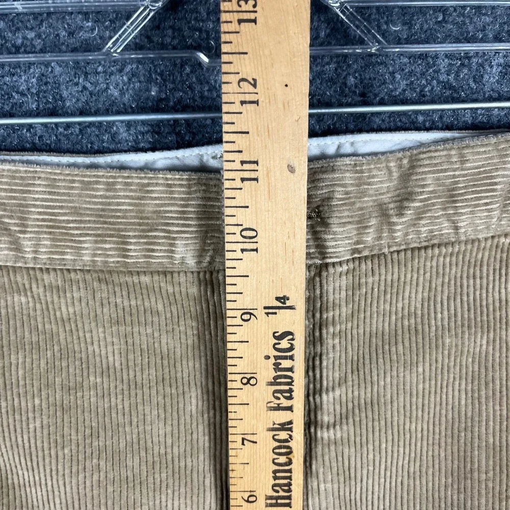 L.L.Bean Corduroy Pants Mens 38x30 Tan Classic Fit Stretch Trousers 502835